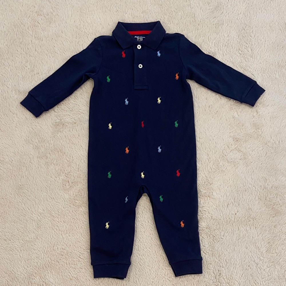 Polo Pony Soft Cotton Polo Coverall
